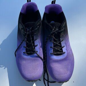 Men’s Purple-to-Black Gradient Tennis Shoes – Size 14